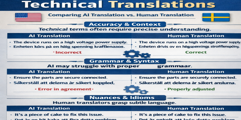 English-Swedish Technical Translation: Where Nordic Precision Meets AI Innovation