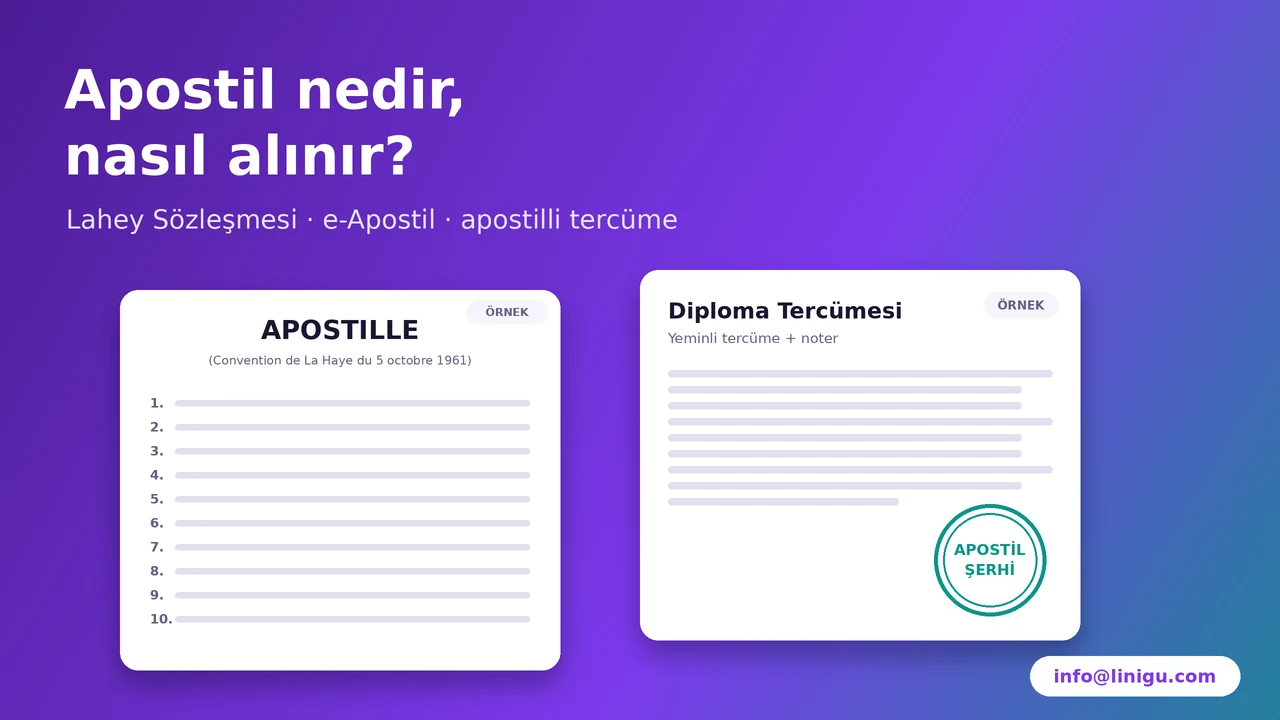Apostil Nedir, Nasıl Alınır? Apostilli Tercüme Rehberi